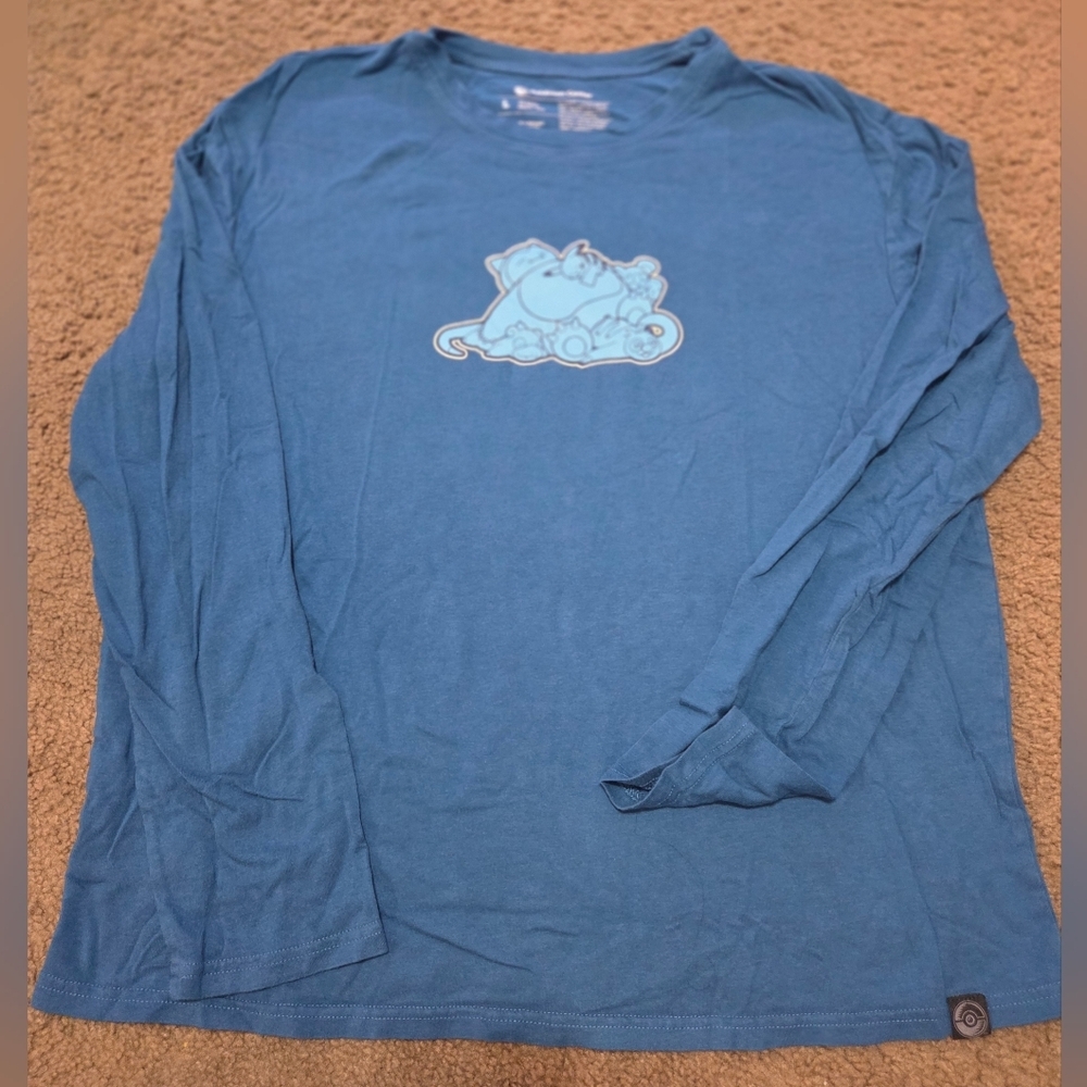 Pokemon Center Sleeping Snorlax & Friends Long Sleeved Tee